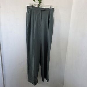Limited America Green Wool Trouser Pants